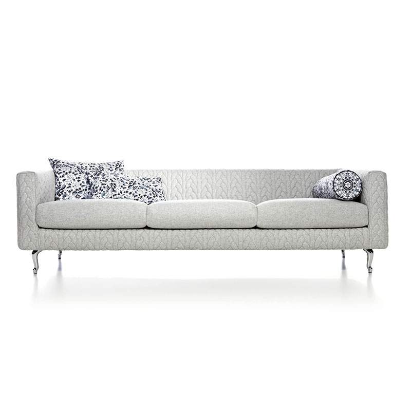 ブティックソファデルフトグレイジャンパーToes BLKセット ソファ