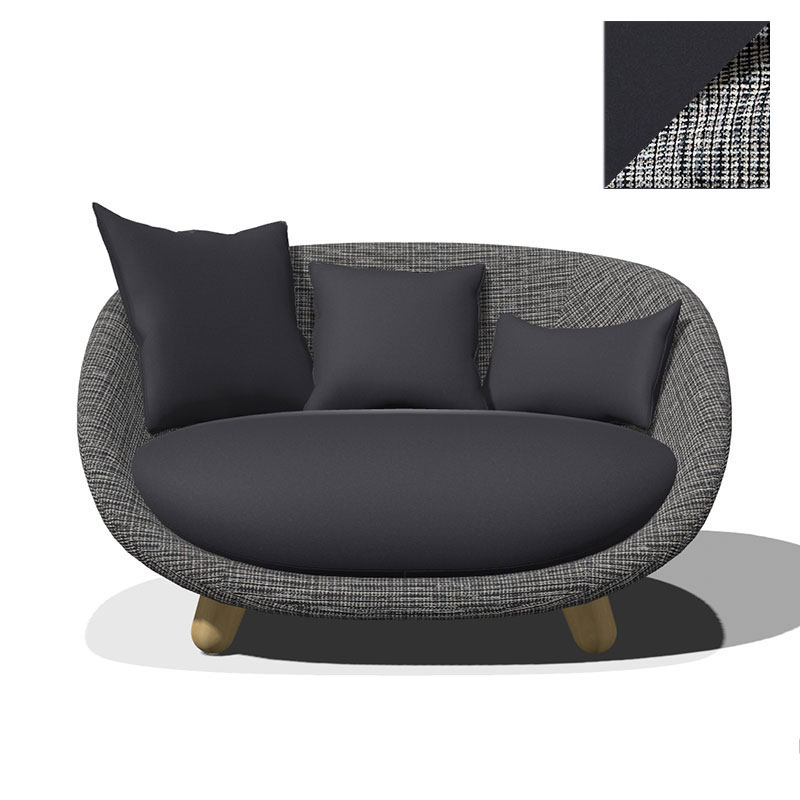 ラブソファー ブークレ コンポジション ブラックホワイト C脚｜moooi