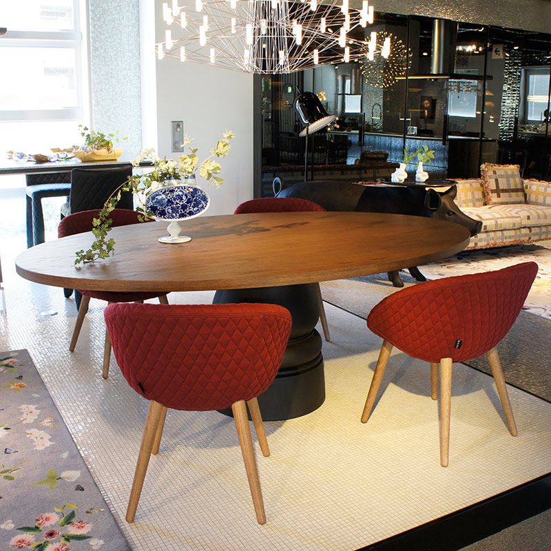 コンテナテーブルトップ ウッドオーバル2615｜moooi Japan｜モーイ